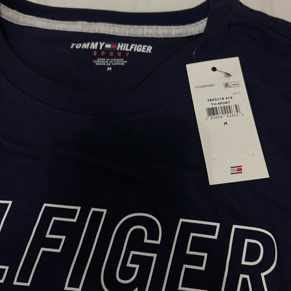Tommy Hilfiger - Medium - Cotton - Tee Shirt- Navy - Soft
